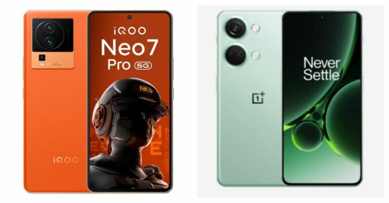 Compare: iQoo Neo 7 Pro Vs OnePlus Nord 3