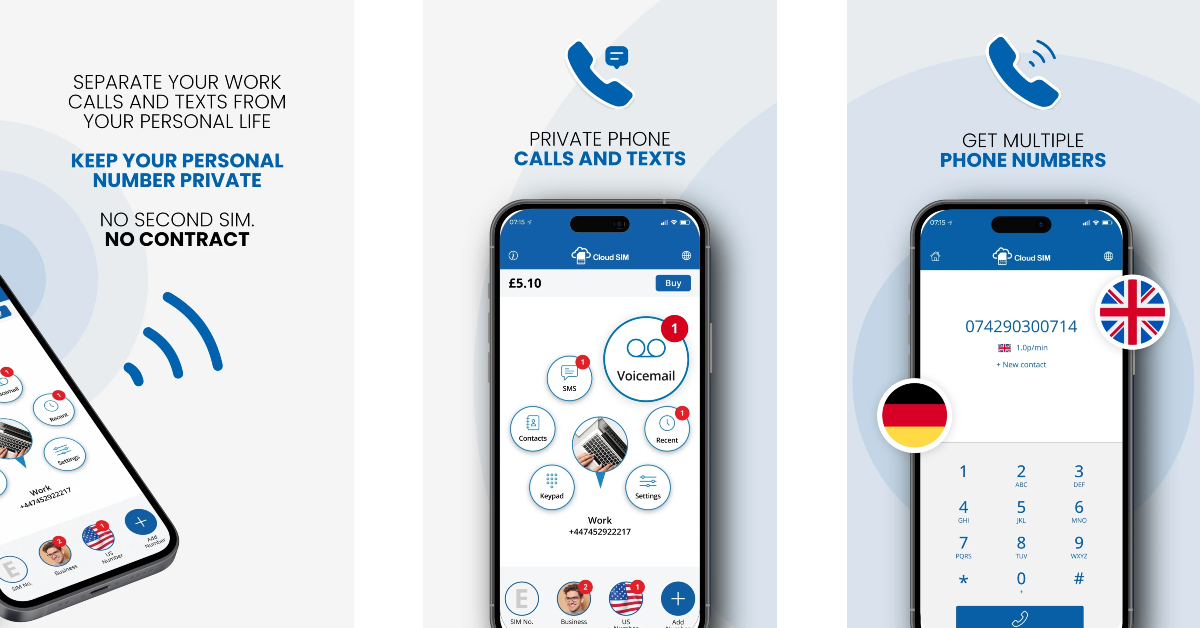 Cloud SIM: Second Phone Number