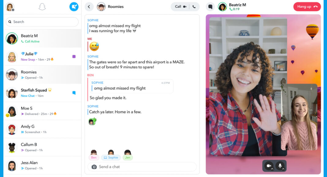 Use the Snapchat desktop app