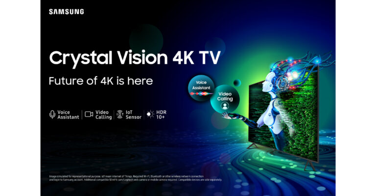 Samsung Crystal Vision 4K UHD TV Series with video calling and loT Sensors launched in India