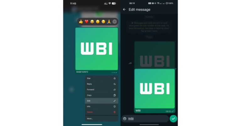 WhatsApp rolling out caption edit feature, allowing users to edit media: Details