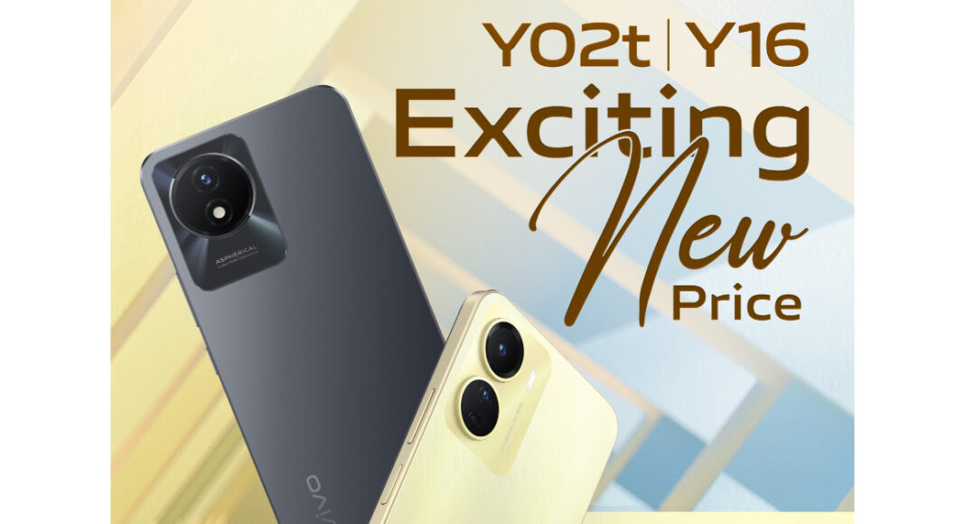 Vivo Y16 and Vivo Y02T price in India dropped by Rs 500
