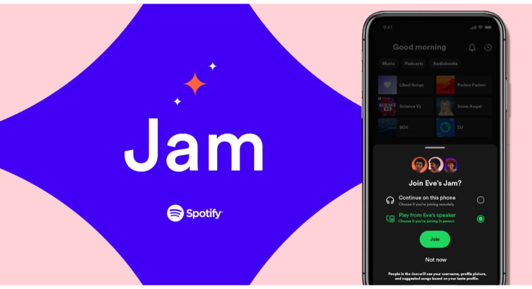 Spotify unveiled Jam for real-time listening with friends