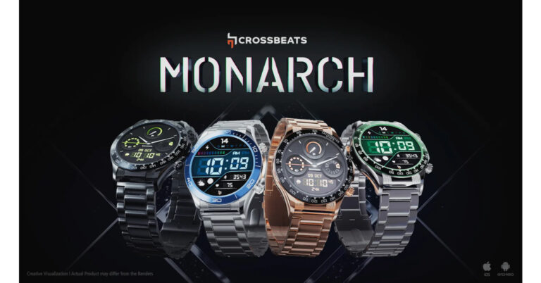 Crossbeats Monarch BT calling smartwatch launched in India