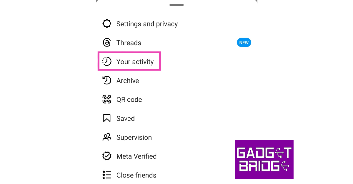 Step 3: Tap on Your Activity.