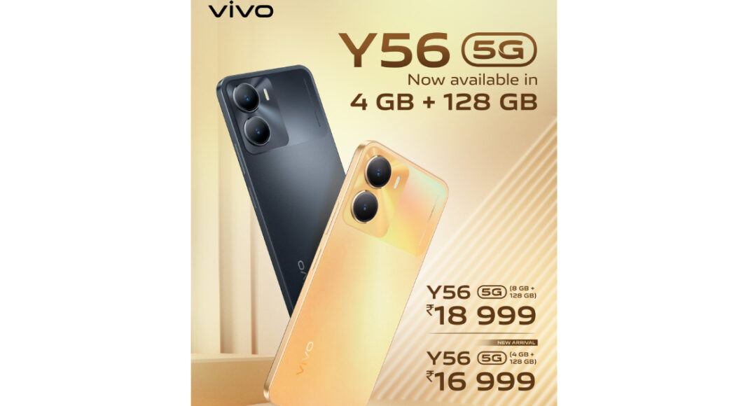 Vivo Y56 5G now available in new 4GB RAM with 128GB storage variant