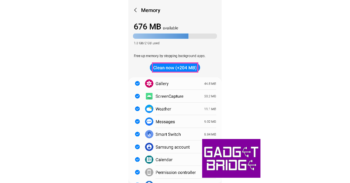 Step 5: Select Clean now. Top 7 ways to extend your Samsung Galaxy Watch’s battery life