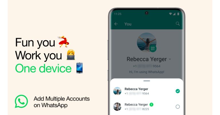 WhatsApp multiple accounts feature released, available for Android