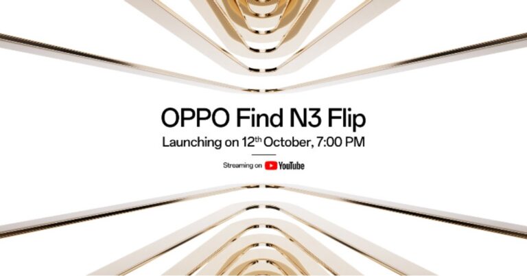 Oppo Find N3 Flip India launch to take place on October 12