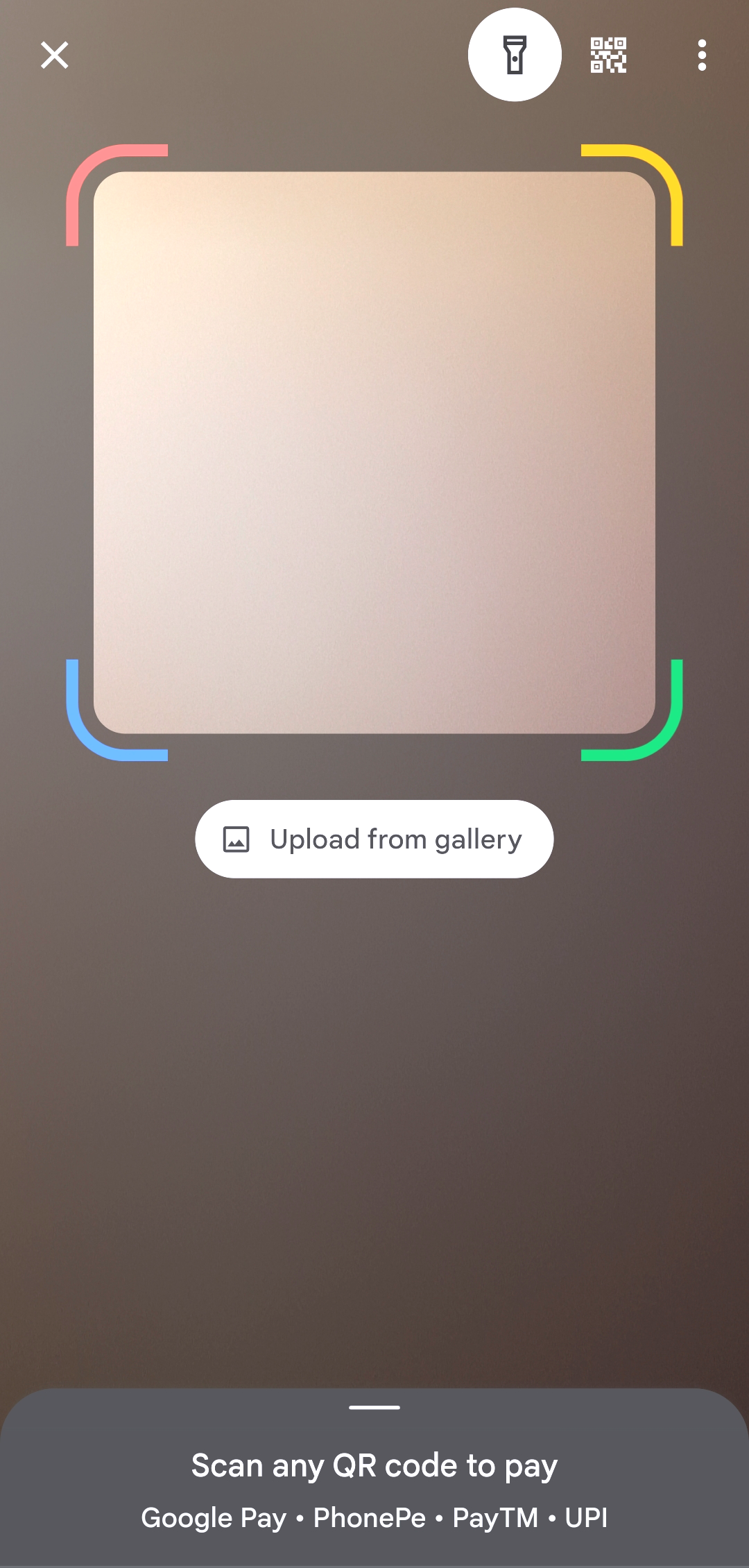 Step 4: Scan the QR code on the contact’s phone. You can also choose to send money on GPay using the contact’s phone number.