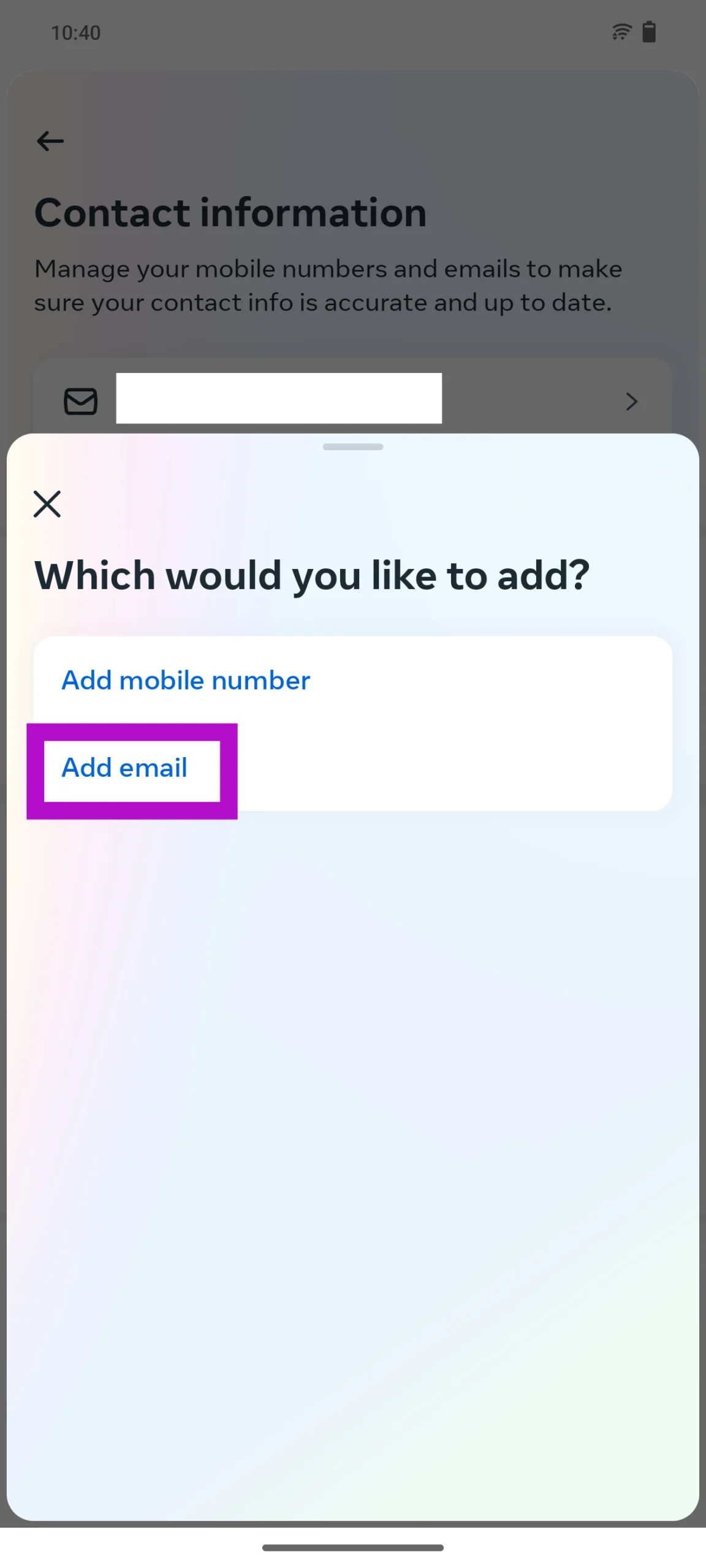 Step 7: Hit Add email.