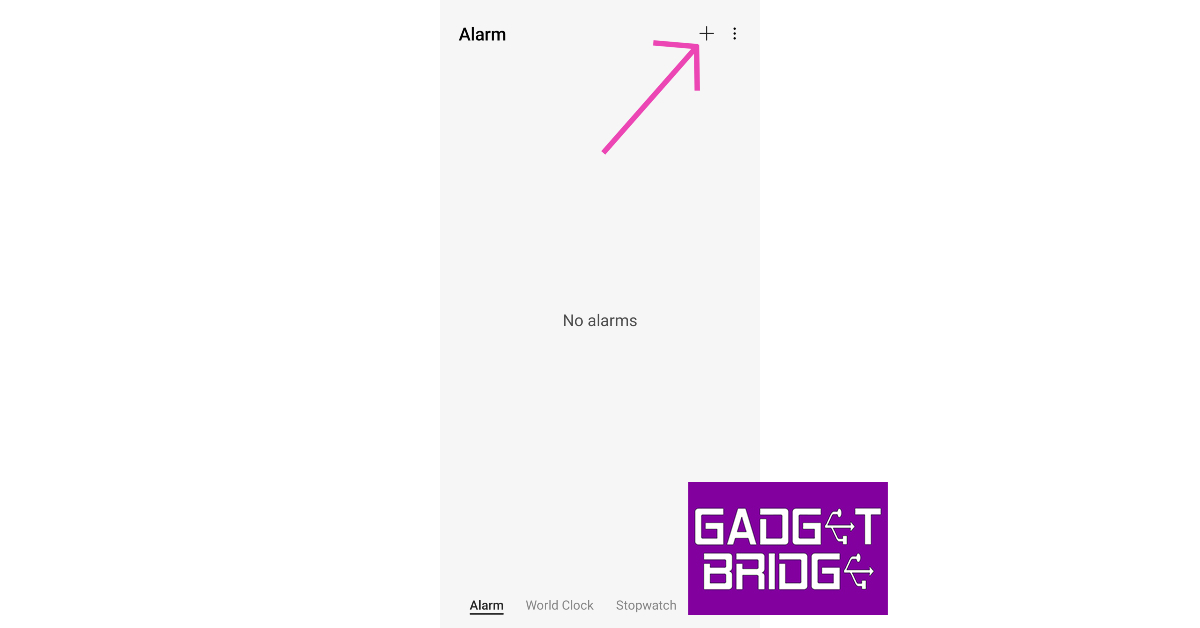 Step 2: Tap the plus icon at the top right corner of the screen.
