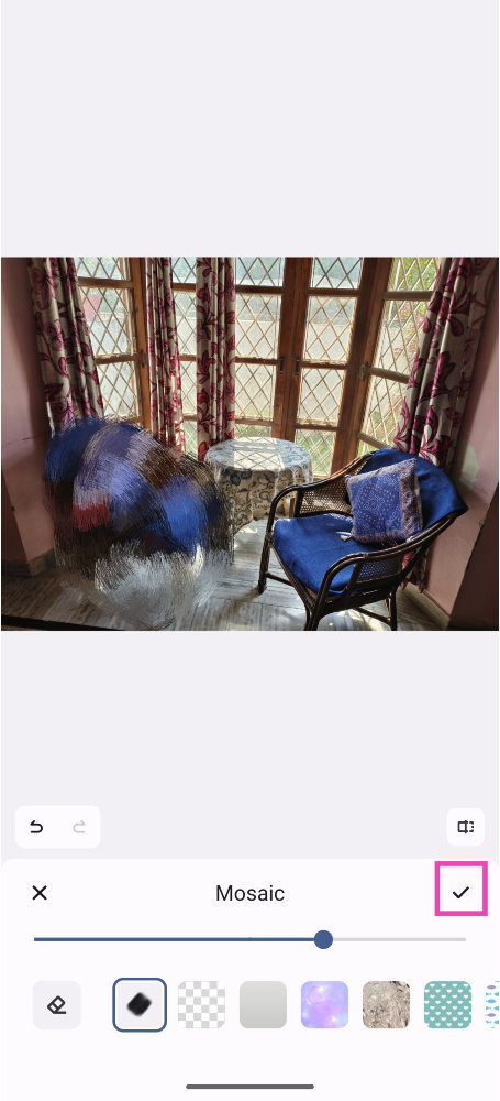 Step 5: Brush the part of the picture that you want to blur. Top 4 Ways to Blur Out a Part of Picture on Android