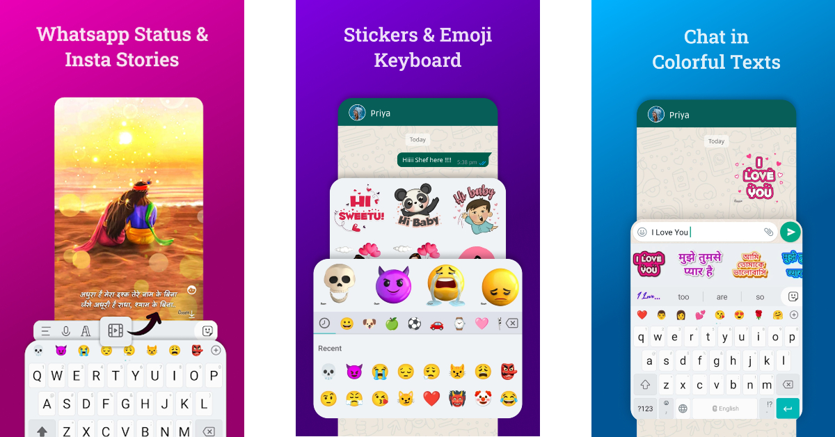 Bobble Keyboard. Best 9 Android Keyboard Apps For Everyday Use