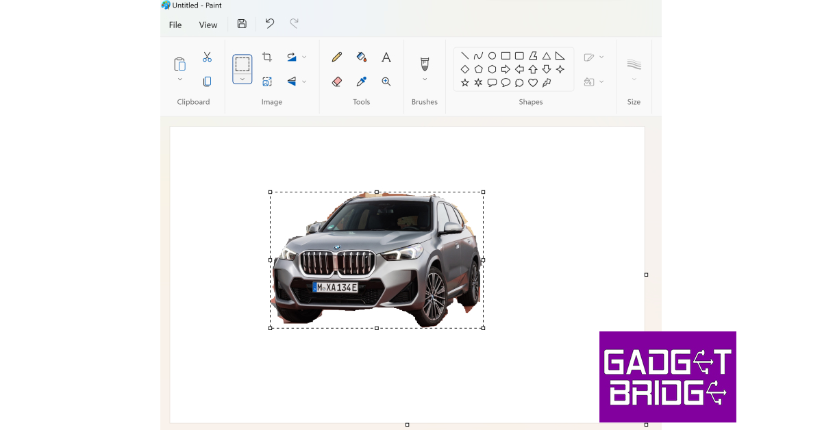 Step 9: Press Ctrl + V to paste the subject.