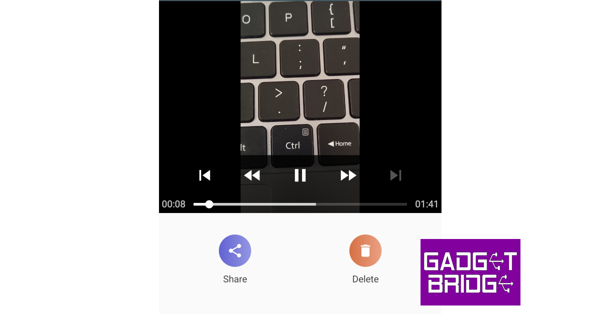 Step 5: The compressed video will be saved in your device’s gallery. You can preview the video within the app itself.