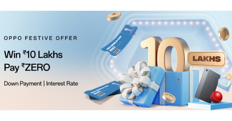 Oppo Festive offer announced, purchase an Oppo smartphone to win 5 cash prizes of Rs 10 lakh each