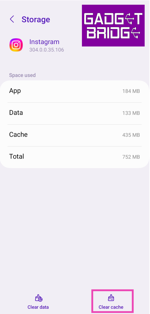 Step 4: Select Clear cache. Instagram displaying Stories in low quality? Try these 6 fixes