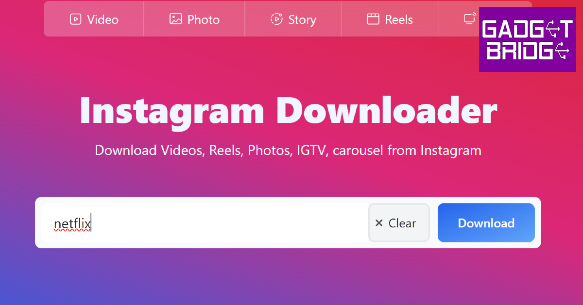 Step 2: Enter the Instagram username in the search box.