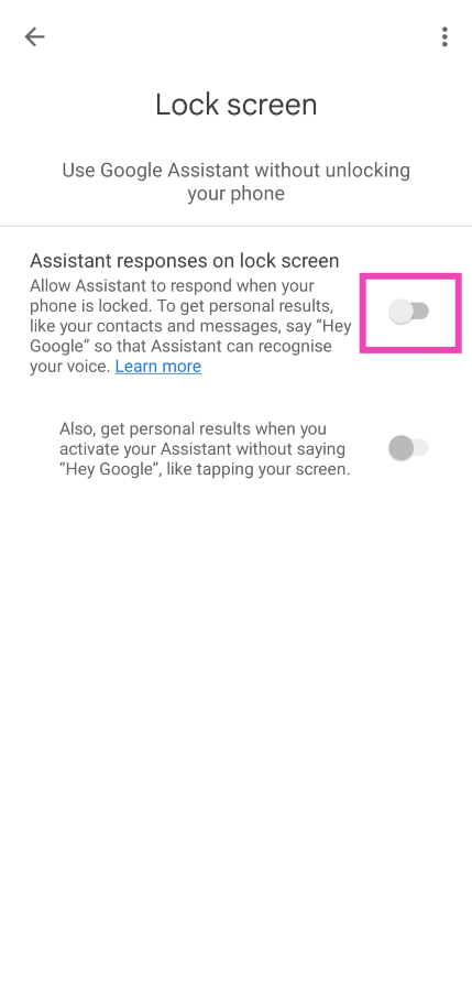 Step 6: Turn off the toggle switch for Assistant responses on lock screen. Top 9 ways to fix ‘Android phone screen keeps turning on randomly’
