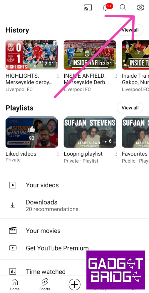 Step 2: Tap the gear icon at the top right corner of the screen to access settings. How to block pop-up ads and unwanted notifications on Android? Top 4 Ways