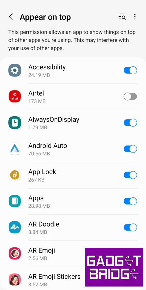 Step 4: Turn off the toggle switch for the app that has been pushing pop-up ads on your device. How to block pop-up ads and unwanted notifications on Android? Top 4 Ways