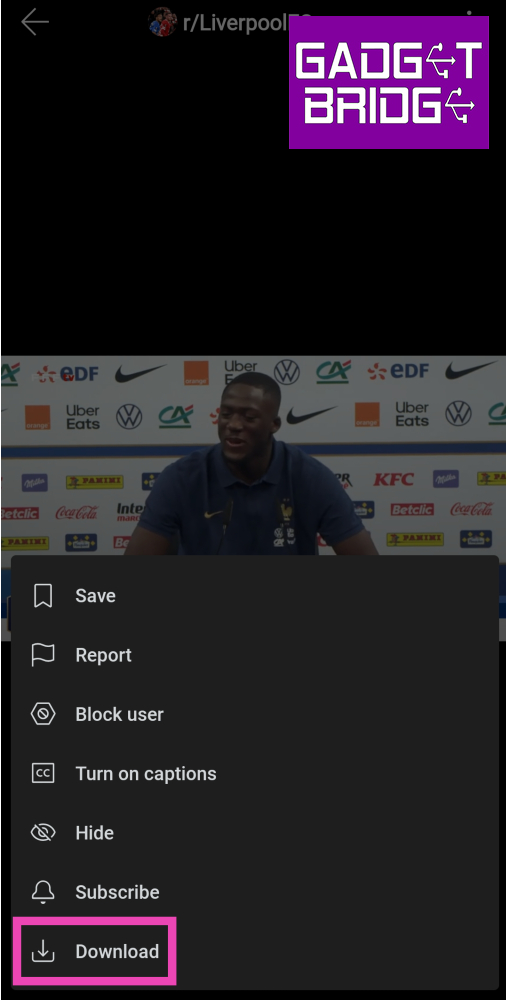 Step 4: Select Download. Top 5 Ways to Download Reddit Videos on Your Phone with Sound
