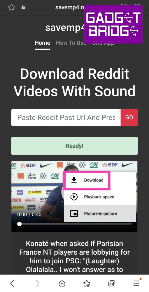 Step 8: Tap the ellipses in the video player and hit Download. Top 5 Ways to Download Reddit Videos on Your Phone with Sound