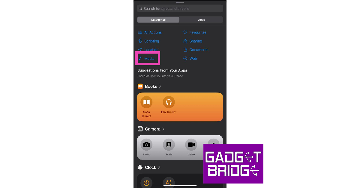 Step 4: Go to Categories and select Media. reduce picture file size iphone