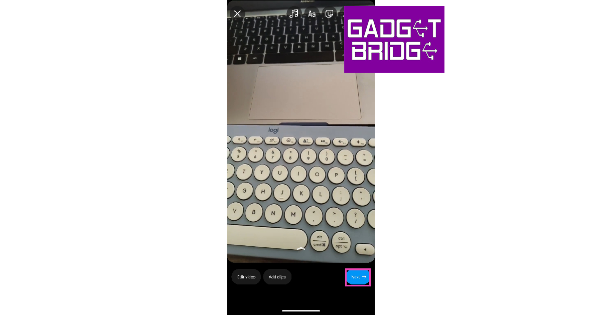 Step 5: On the following page, edit the video and add text, music, stickers, or filters to it. You can also add location to your Reel. Hit Next when you’re done. Fast and Best Ways to Create Reels from Instagram Stories