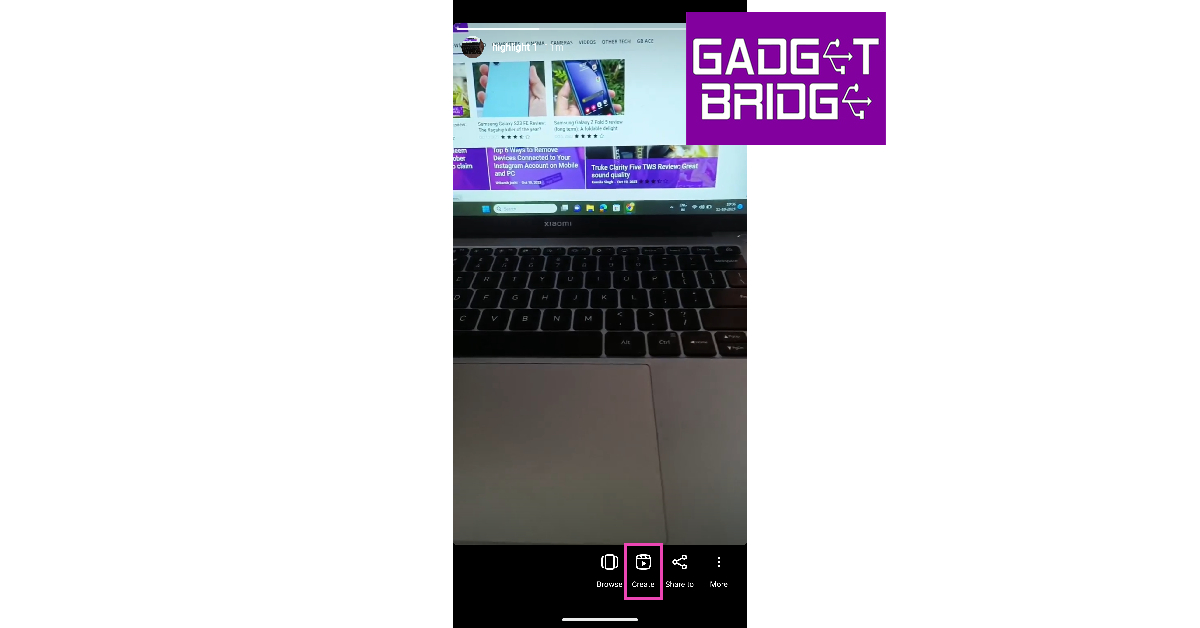 Step 3: Tap on Create.