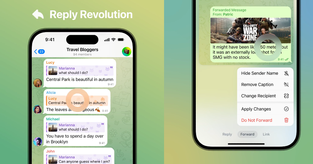 Telegram brings quote replies, story improvements, and adjustable links in new update