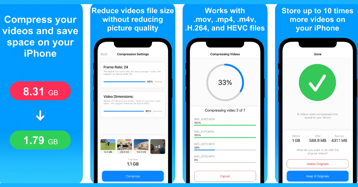 Compress Videos & Resize Video