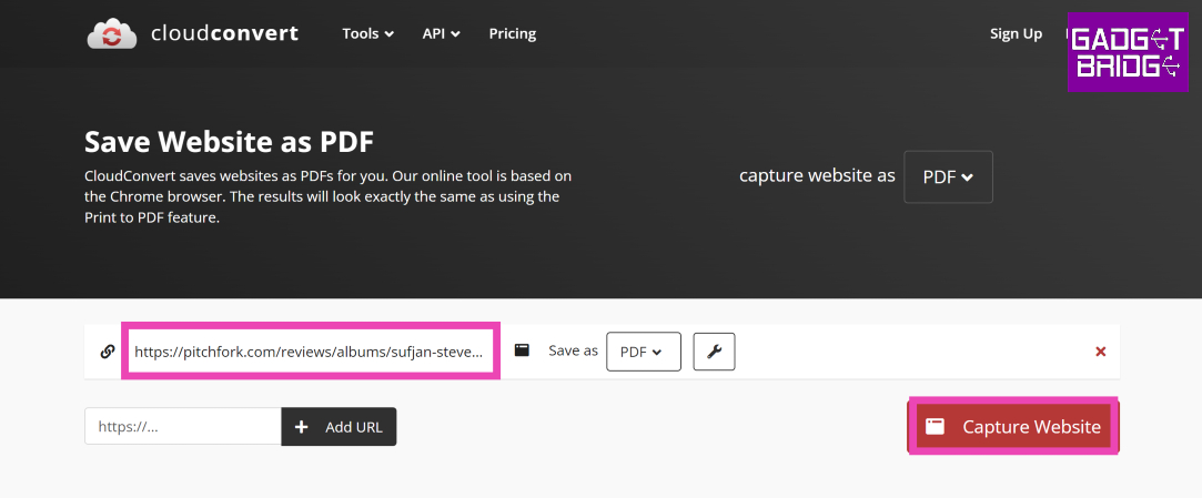 Use CloudConvert