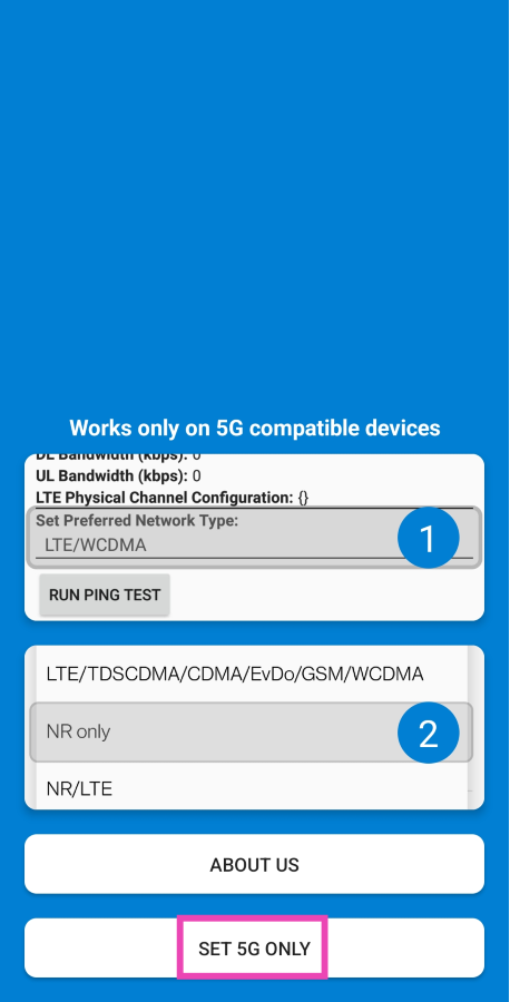 Step 2: Tap on Set 5G Only. Easy 5 methods to always get 5G signal only on any Android Phone