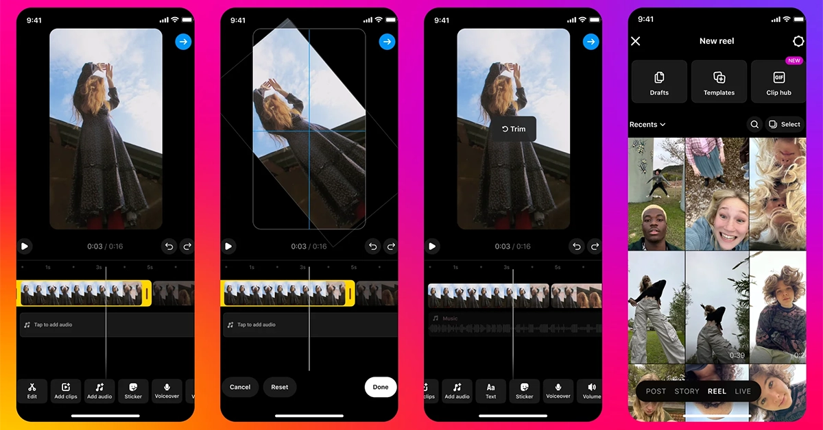 Instagram announced new content creation tools and improved Reels insights for users