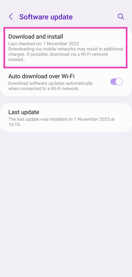 Step 3: Tap on Download and Install. Your smartphone will check for any new updates. Smartphone clicking things on its own? Here are 8 ways to fix Ghost touches on Android 6 Easy Ways to Fix the ‘Phone Date is Inaccurate’ Error on WhatsApp