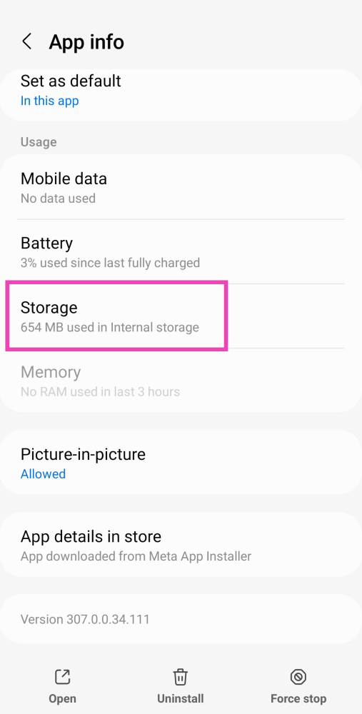Step 3: Tap on Storage. How to fix 'Audio Not Working on Instagram Reels and Stories'