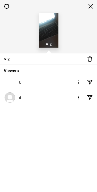This is where you can see the names of everyone who has viewed your Instagram Highlight.