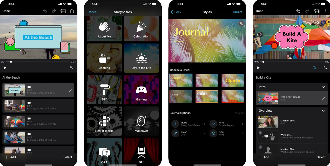 Use the iMovie app