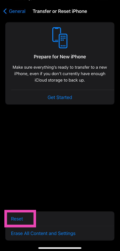 Step 3: Hit Reset. Easy 6 ways to fix iMessage Signed Out Error on iPhone