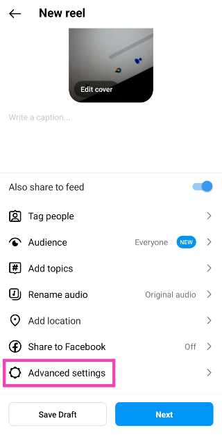 Step 3: Select Advanced Settings.