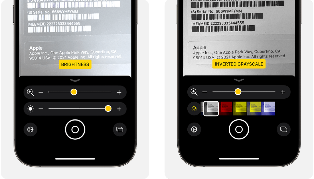 Use the Magnifier app