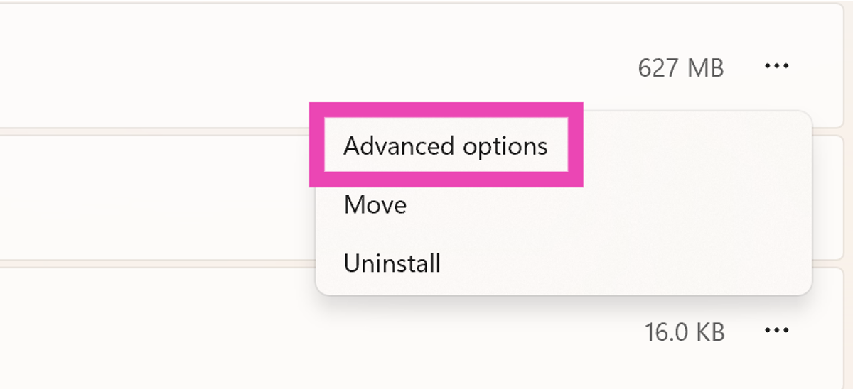 Step 3: Scroll down to Microsoft Teams and click on the ellipses next to it.