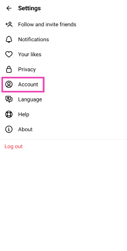 Step 4: Tap on Account. How to delete your Threads profile without deleting your Instagram account?