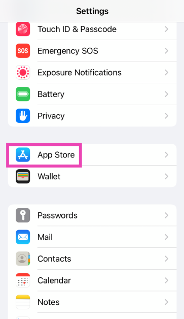 Step 2: Select App Store. Best 5 Ways to Update an App on iPhone or iPad