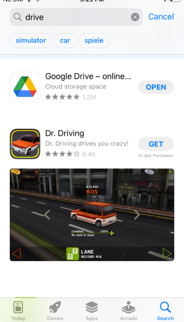 Step 3: Search for the app you want to update.