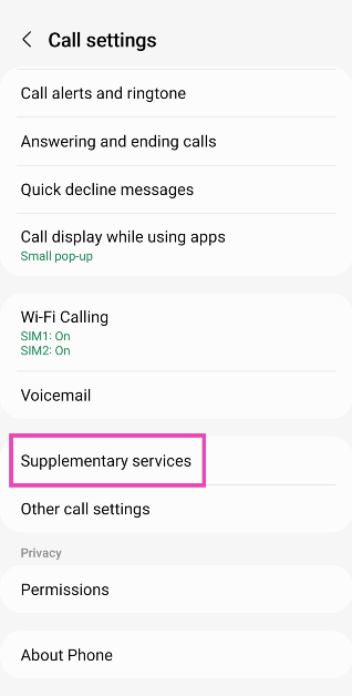 Step 3: Scroll down and select Supplementary Services. How to hide your phone number while calling or texting someone: Android and iOS