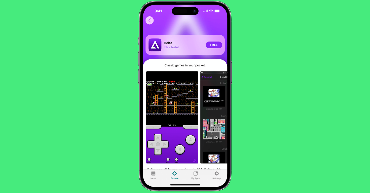 Install Delta using AltStore