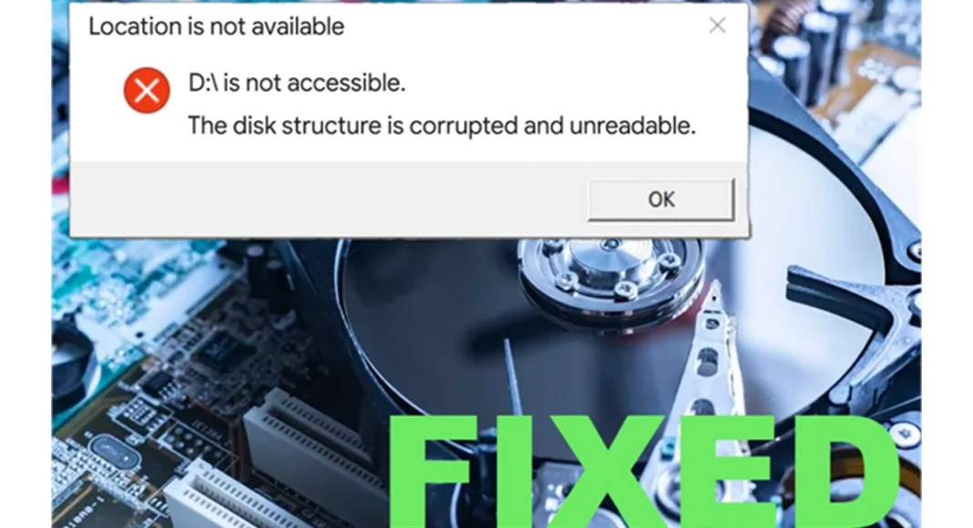 disk curruption fixed